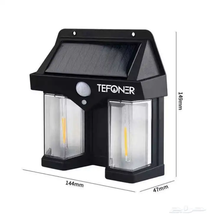 كشاف ضوئي يعمل بالطاقة الشمسية مع مستشعر الحركة 0