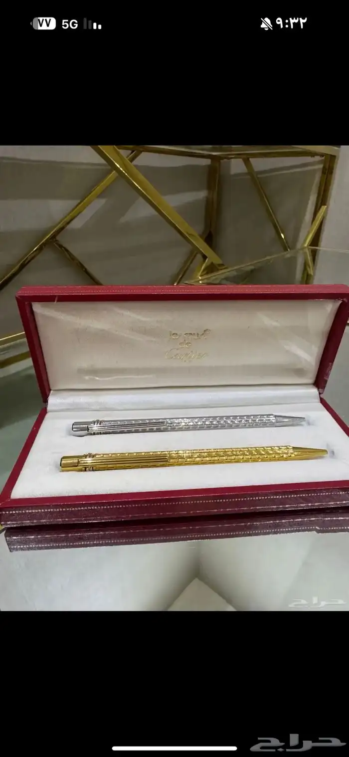 قلمين كارتير ابوعقال فضي وذهبي من النوادر 2