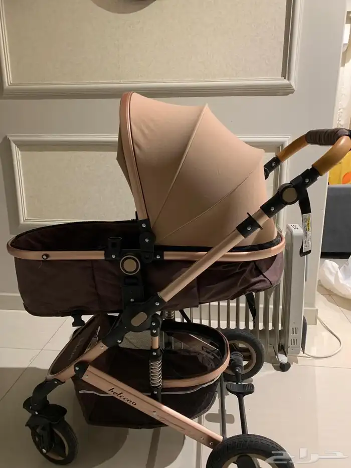 عربة أطفال شبه جديد للبيع 0
