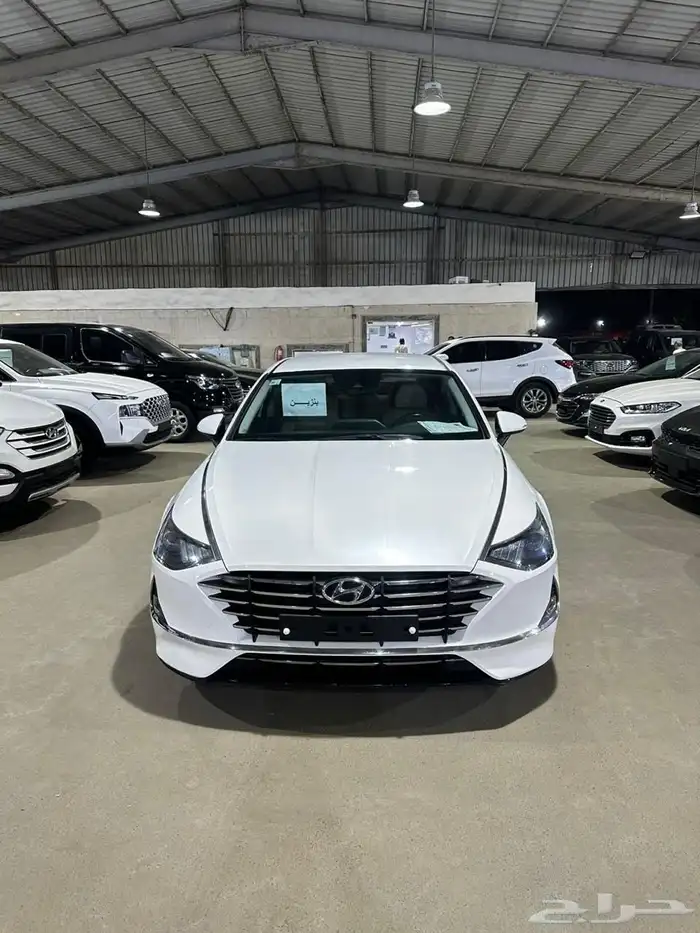 هيونداي سوناتا ابيض 2021 بنزين وارد كوريا 1