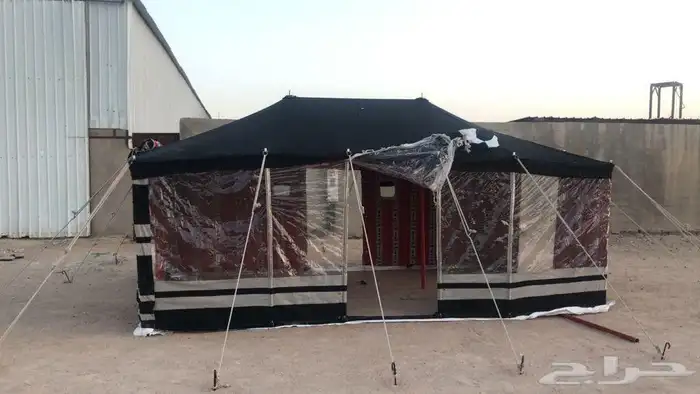 خيام باكستانية اسود مخططت ابيض 1