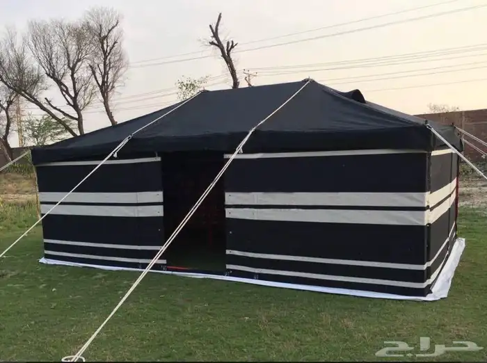 خيام باكستانية اسود مخططت ابيض 0