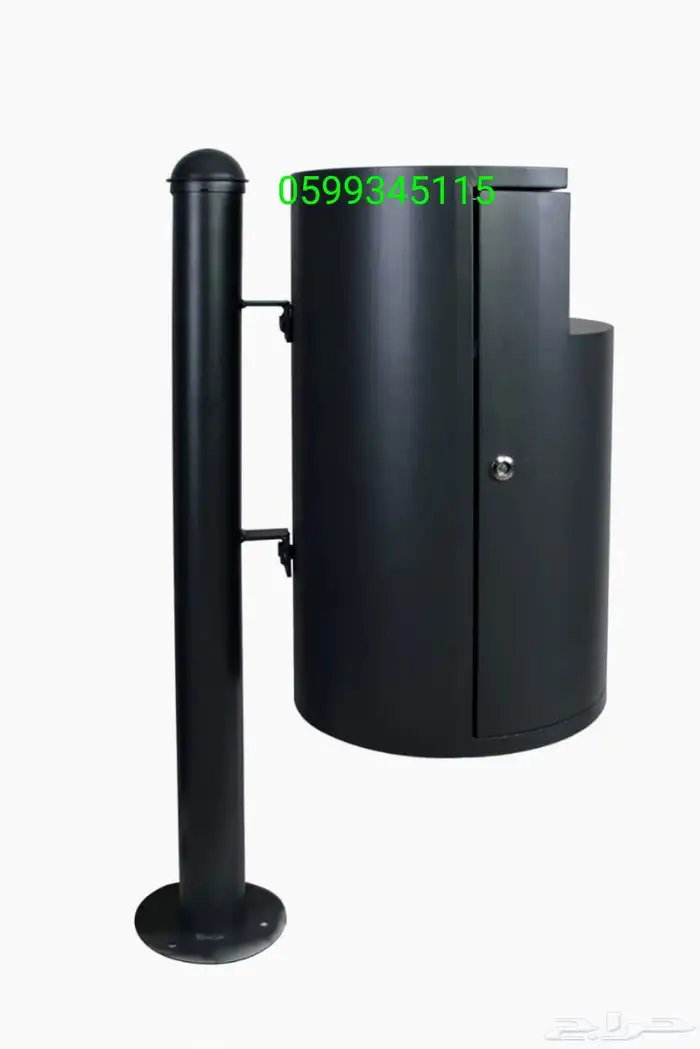 علب القمامة الصناعية المثبتة على عمود معدني 16