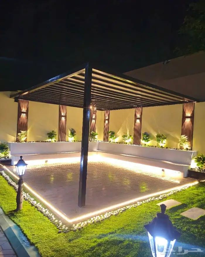 جلسات خارجية وغرف زجاجية واحواض زراعية 22