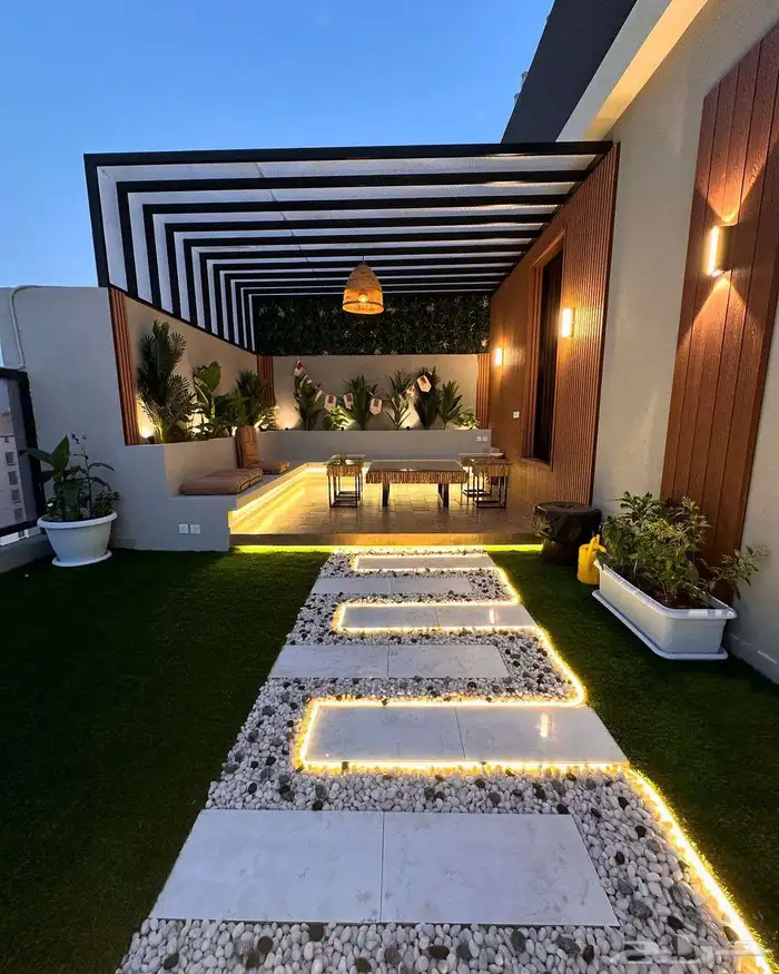 جلسات خارجية وغرف زجاجية واحواض زراعية 26