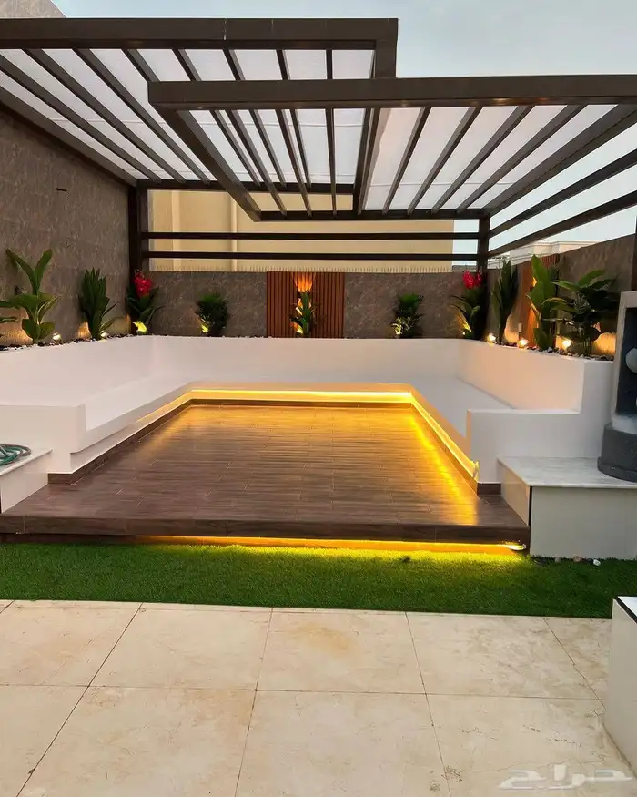 جلسات خارجية وغرف زجاجية واحواض زراعية 25