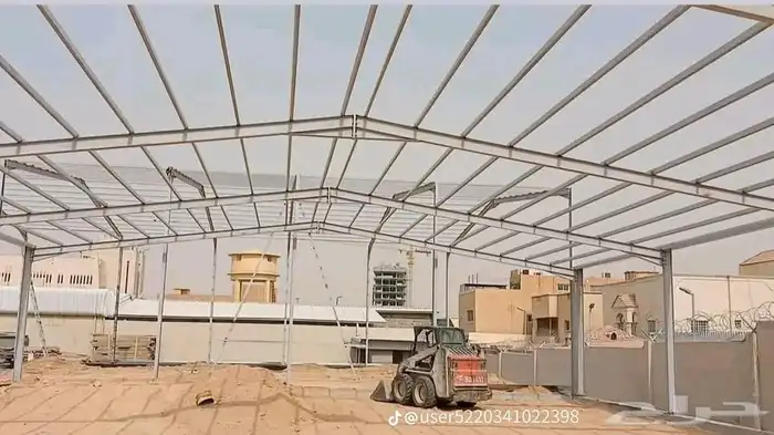 نقوم بتوريد وتركيب جميع انواع اسوار شبوك وهناجر ومظلات سيار 2