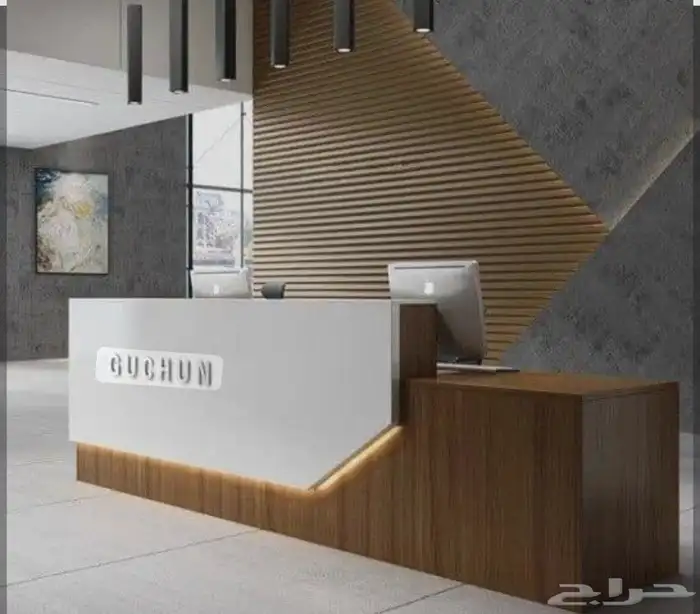 ريسبشن كونترات استقبال وجميع اعمال نجاره الاخشاب 9