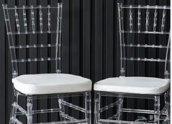 للبيع كراسي حفلات كراسي استيل نابليون شفاف 3