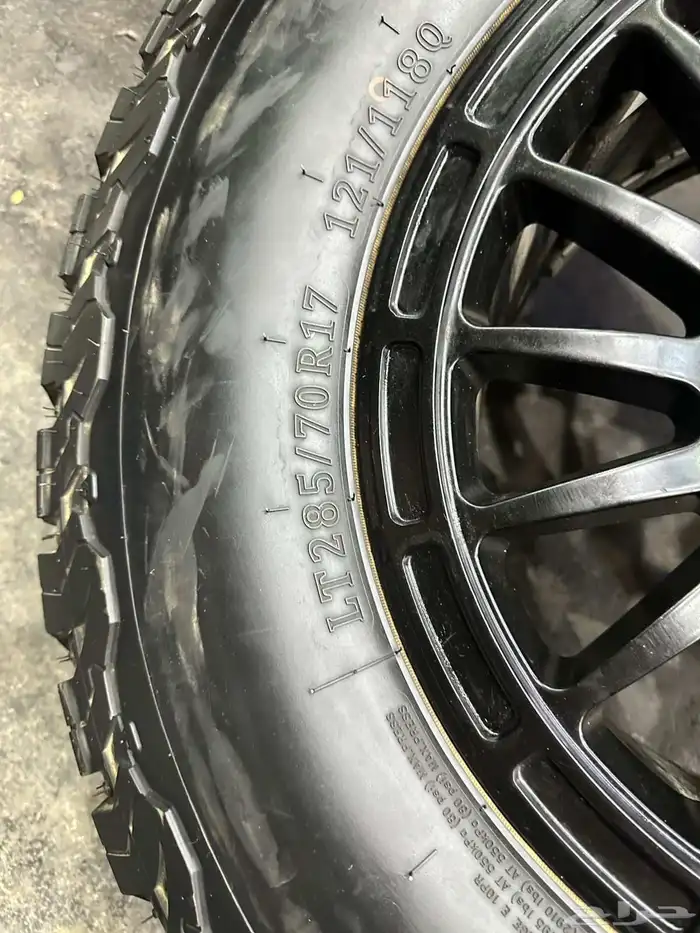 جنوط ميثود 6 مسمار مع كفرات نص حجري ودواي مقاس 17 4