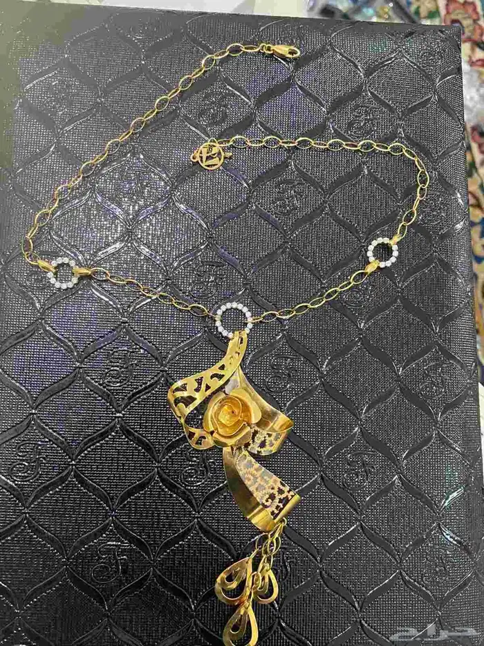 طقم ذهب لازوردي عيار 21 7