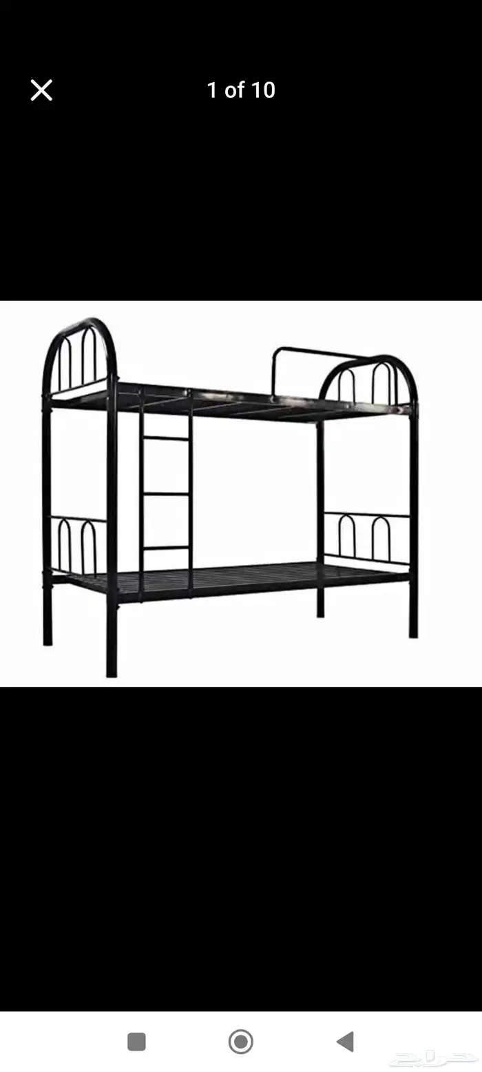 سرير حديدهأ دور واحد مع دورين موجود جديد 5