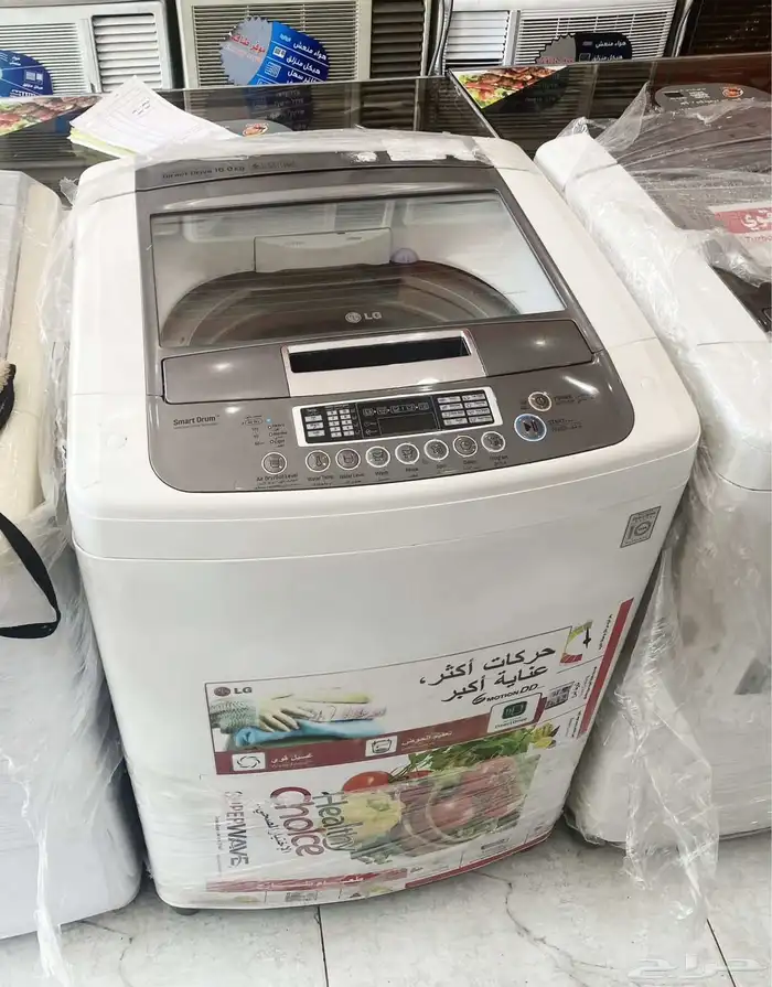 غساله ال جي اتوماتيك علوي 16 كيلو وثلاجه درسات 14 قدم مستخد 1