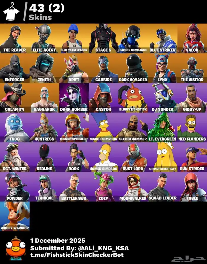 حساب فورت نايت أساسي سيزون 3 ورقصة تيك ذال النادرة ضد السحب 0