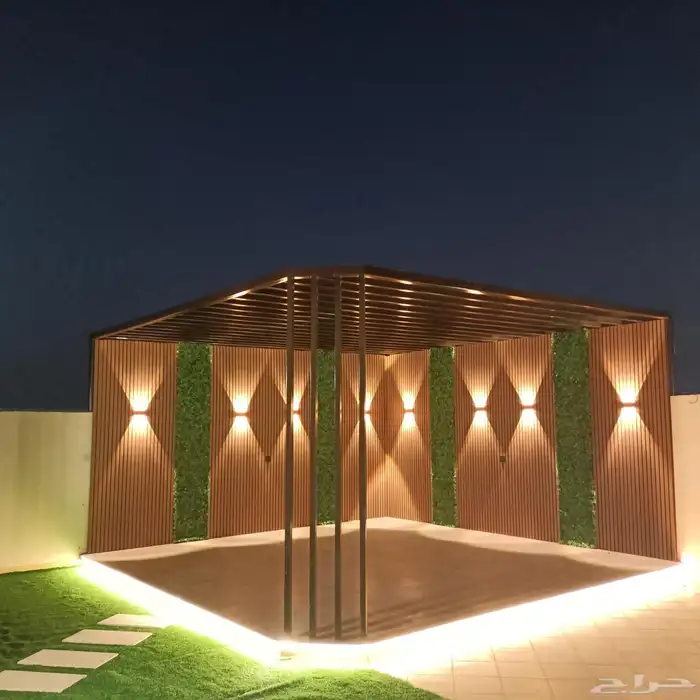 جلسات خارجية وغرف زجاجية واحواض زراعية 0