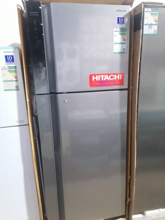 ثلاجة هيتاشي تايلندي استيل 16 قدم 0