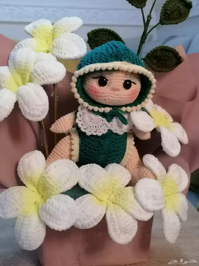 باقات ورد بخيوط الصوف جاهزة للتسليم الفوري 0