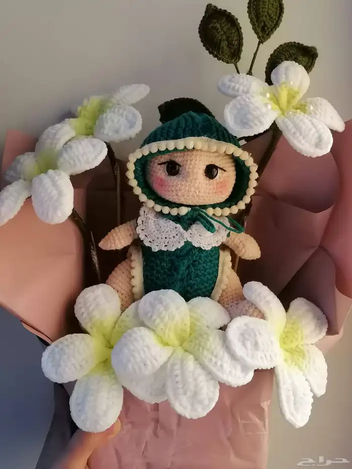 باقات ورد بخيوط الصوف جاهزة للتسليم الفوري 2