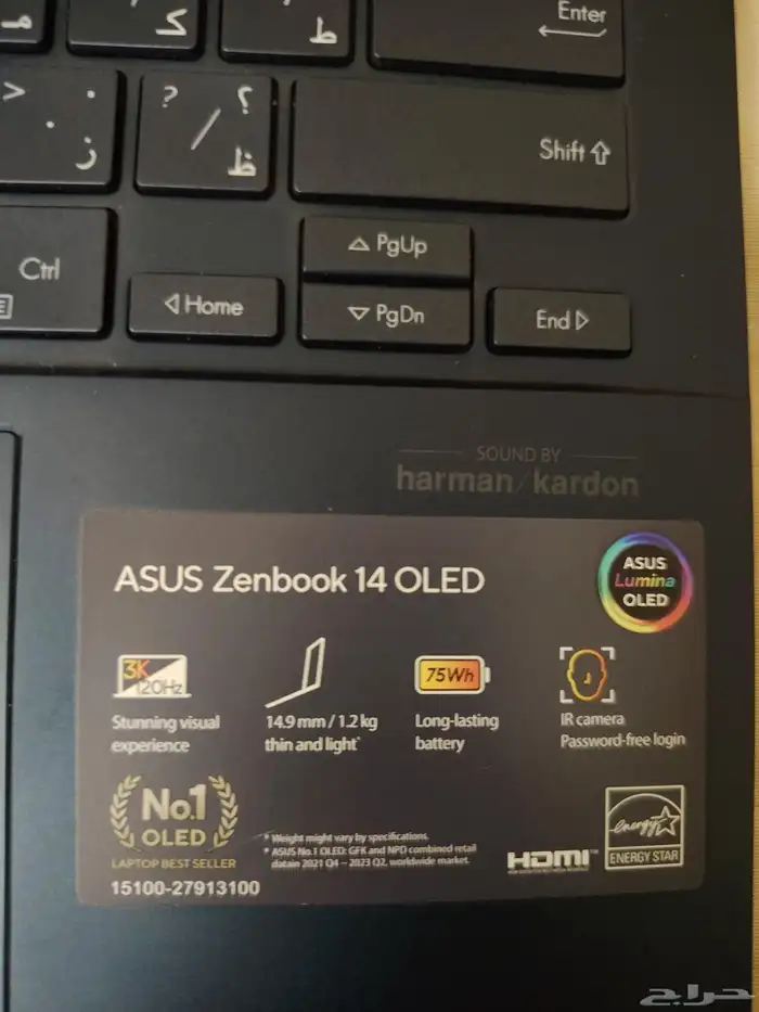 ASUS Zenbook 14 OLED - معالج Ultra 7 الجديد 6