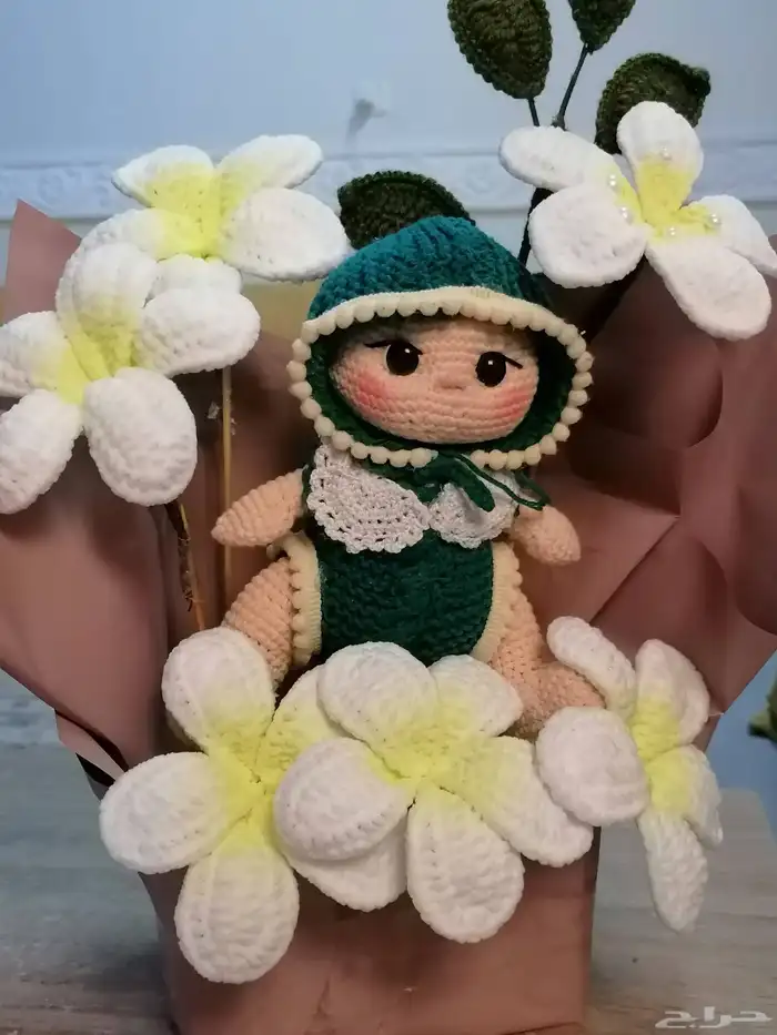 باقات ورد بخيوط الصوف جاهزة للتسليم الفوري 1