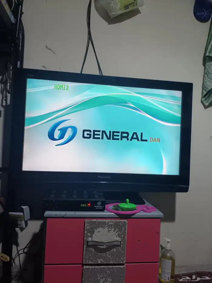 شاشه بانسيونك 37 بوصه بحاله جيده مع رسيفر جينيرال مع الريمو 1