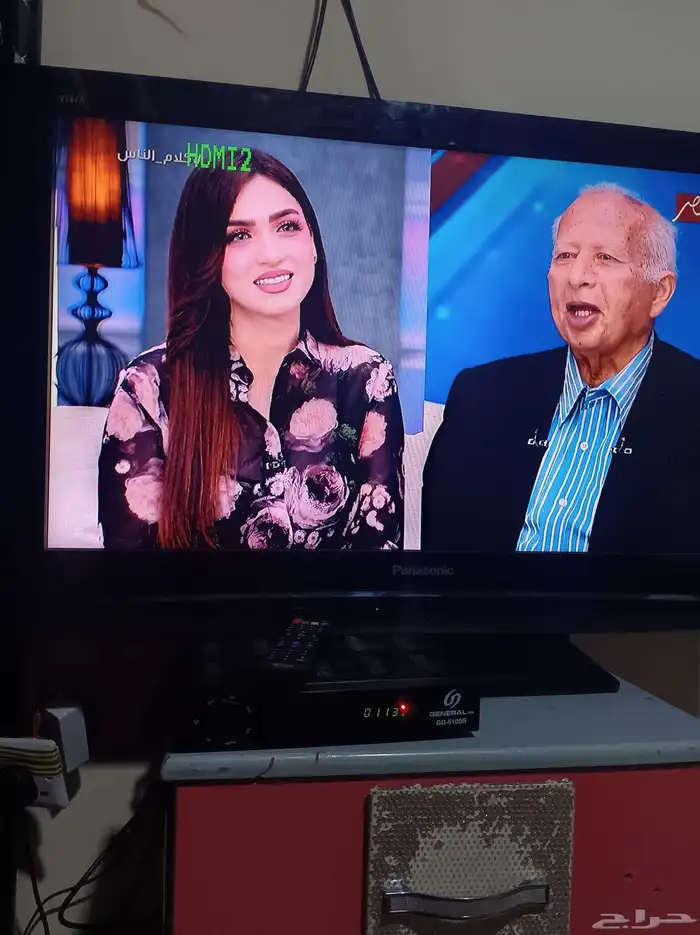 شاشه بانسيونك 37 بوصه بحاله جيده مع رسيفر جينيرال مع الريمو 3