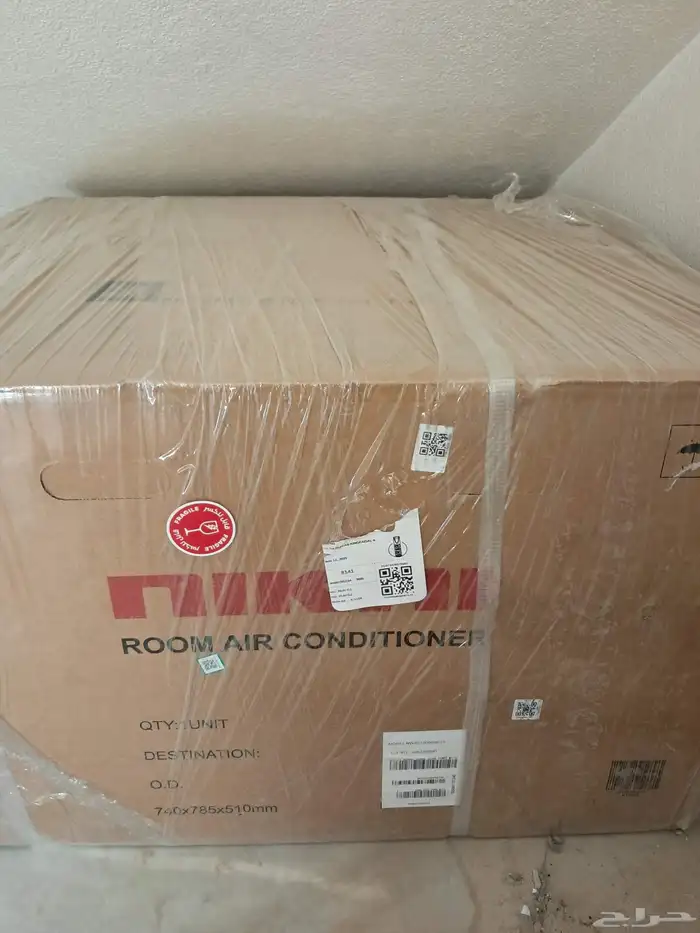 مكيف شباك للبيع جديد بكرتونه 2