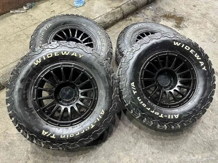 جنوط ميثود 6 مسمار مع كفرات نص حجري ودواي مقاس 17 16