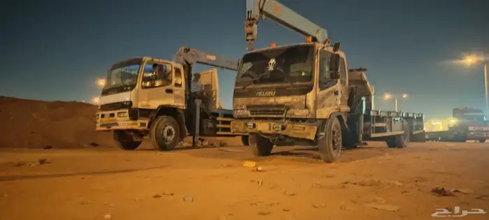 سطحه بوم تراك تريله بوكلين لوبد كرينات جميع المعدات متوفره 3