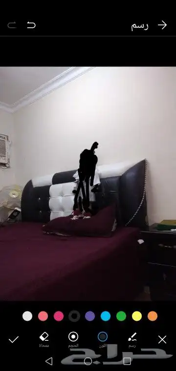 سرير غرفة نوم مع مرتبة 0