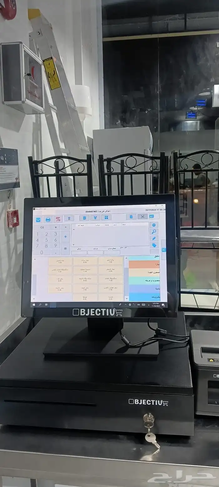 جهاز كاشير يعمل فى  مطاعم  كافيهات ملحمة اسواق تموينات 0