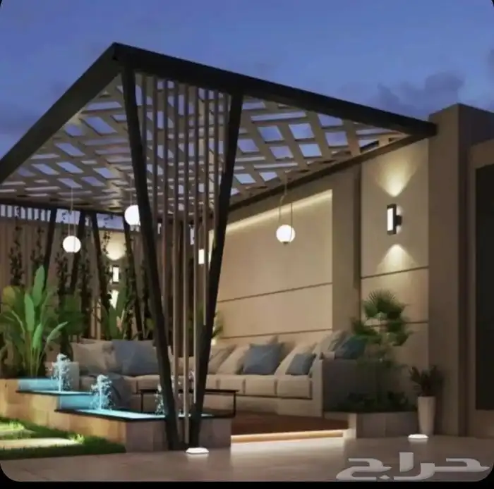 جلسات خارجية وغرف زجاجية واحواض زراعية 11