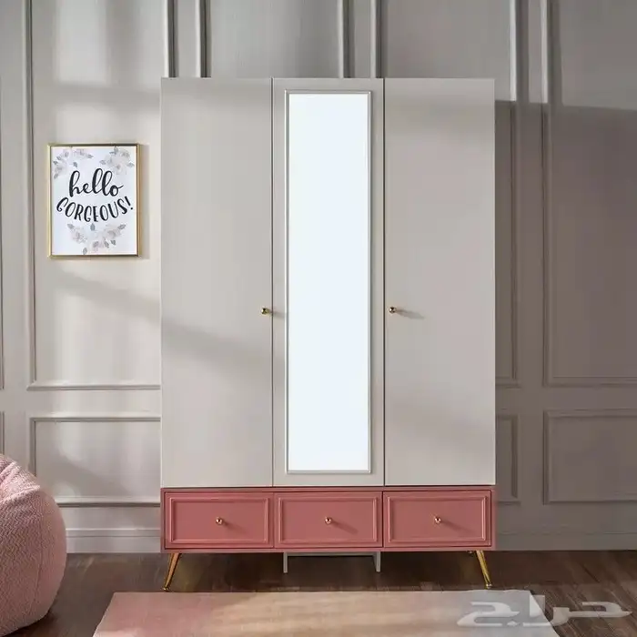 طقم غرفة نوم بناتي بسريرين جديد هوم سنتر 12