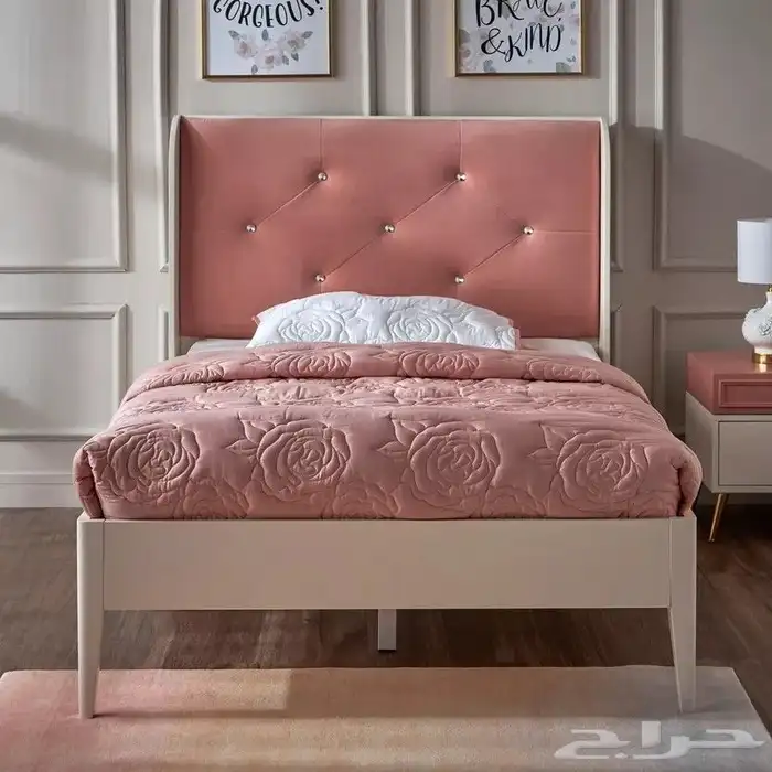 طقم غرفة نوم بناتي بسريرين جديد هوم سنتر 3