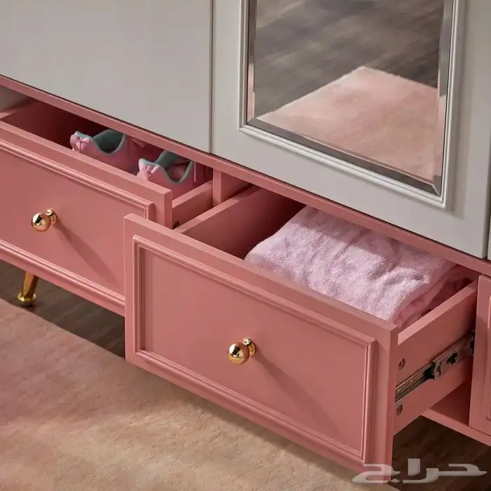 طقم غرفة نوم بناتي بسريرين جديد هوم سنتر 14