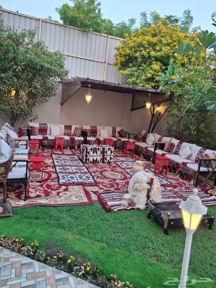 تاجير جلسات شعبيه خيم بيت شعر تاجير كرسي ملكي 7