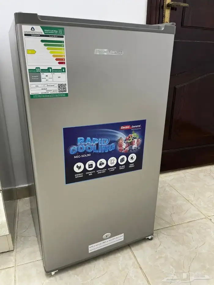ثلاجه 90 لتر 3 قدم جديده مع الضمان كامل 3 سنوات 1