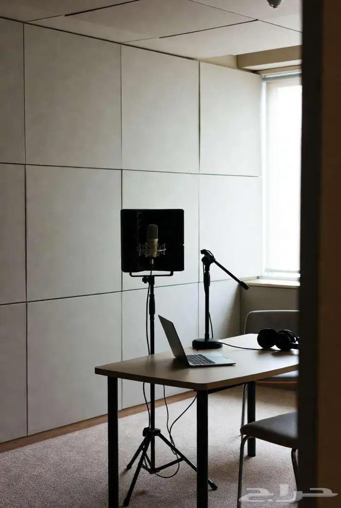 غرف بودكاست الواح عزل صوتي - تجهيز غرف تسجيل و مسارح قاعات 3