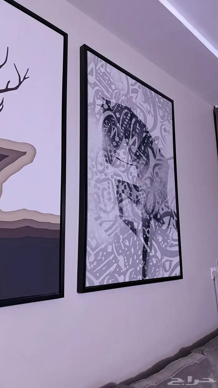 لوح جداريه كانفوس بإطار اسود 1