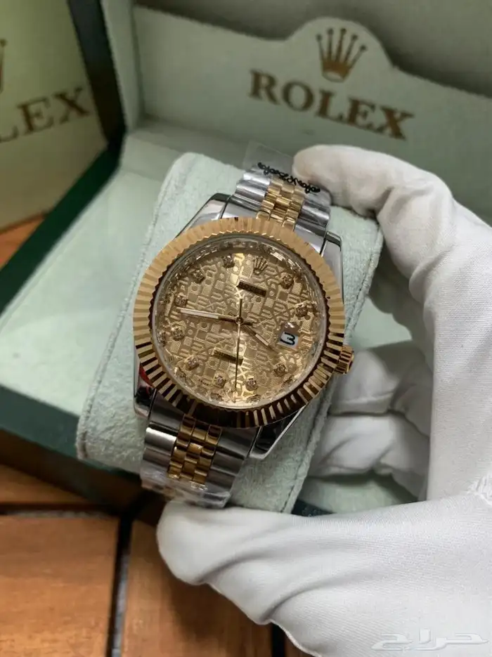 ساعات رولكس ( ROLEX ) رجالي موديل دي جست حركه اوتماتيك 9