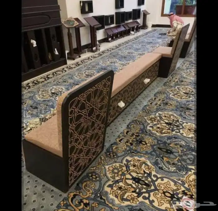 تكيات مساجد مساند ضهر حامل مصاحف وجميع اعمال الاخشاب 5