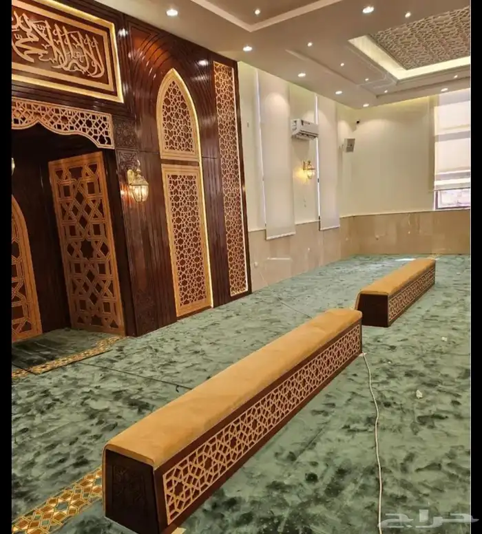 تكيات مساجد مساند ضهر حامل مصاحف وجميع اعمال الاخشاب 7