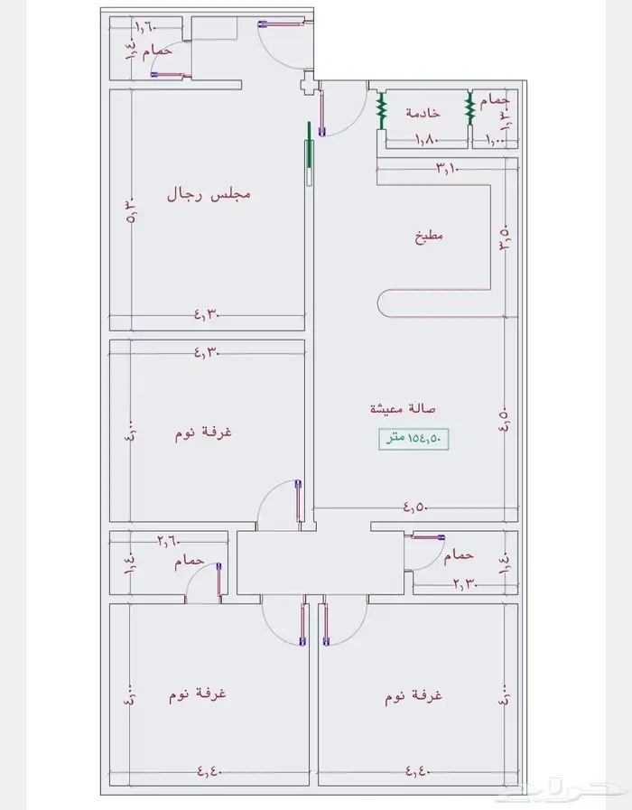 شقق فاخره للتمليك غرفتين و3غرف و4غرف وملاحق حي الجامعة 1