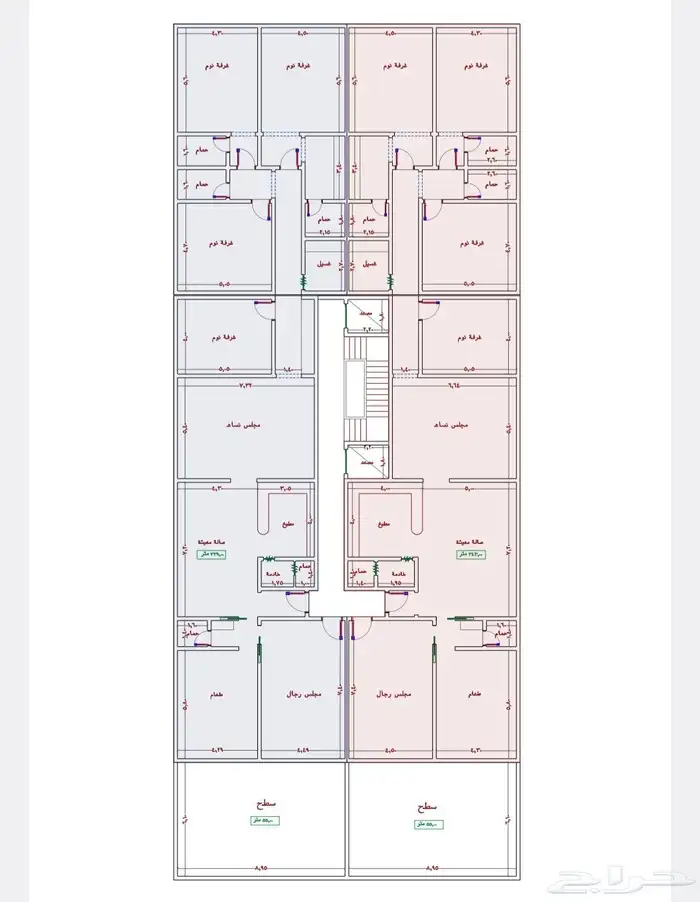 شقق فاخره للتمليك غرفتين و3غرف و4غرف وملاحق حي الجامعة 4