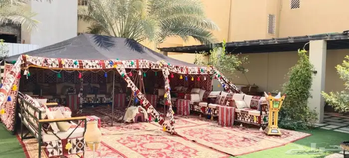 تاجير جلسات شعبيه طاولات طاعمه كرسي مليكي كنب فردي وثلاث 0