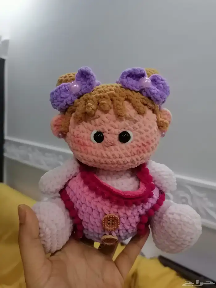 باقات ورد ودمى بخيوط الصوف 4