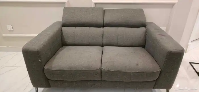 للبيع كنب 3 قطع رصاصي 2