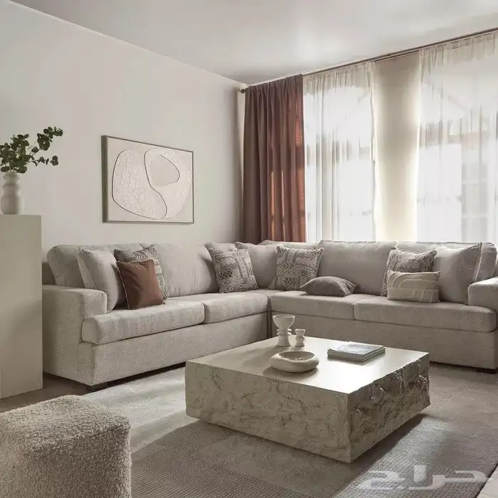 كنبه ركنيه 4 مقاعد جديد هوم سنتر 0