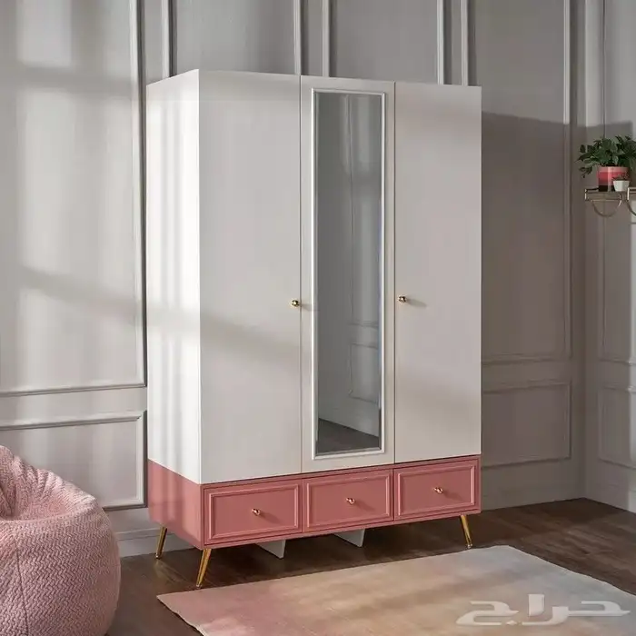 طقم غرفة نوم بناتي بسريرين جديد هوم سنتر 12