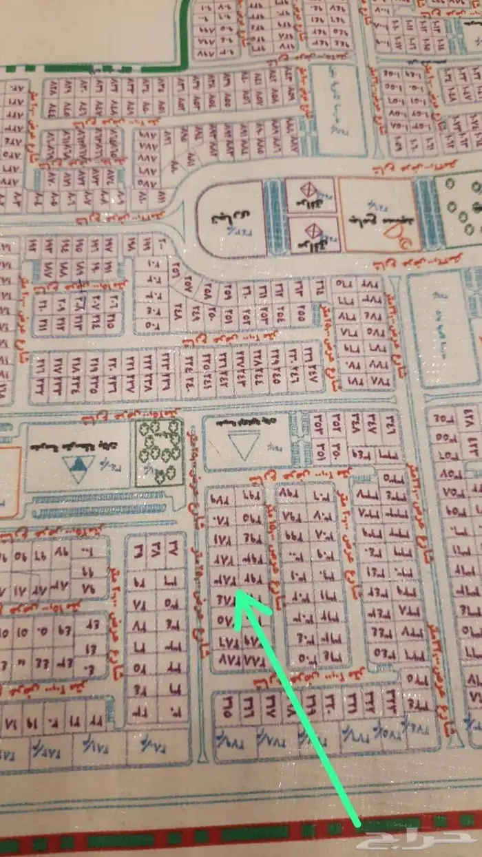 ارض. سكنيه للبيع بالمخطط 9أ في مكه بحي ولي العهد 0